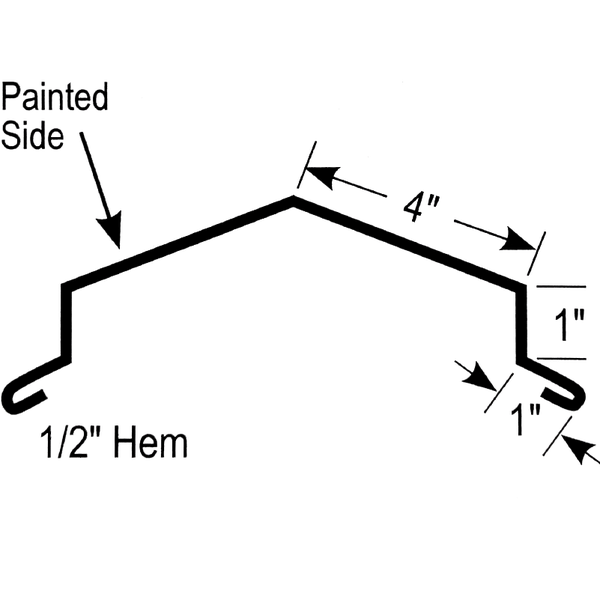 Ridge Cap 10' 6" diagram